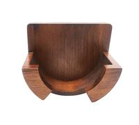 Soporte para portafiltros de pared - Rejilla para filtro de café de madera de 10x8,4 cm, soporte para almacenamiento con asas para espresso, organizadores de montaje de 51/53/54/58 mm | Cafe Kitchenss