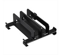 Soporte para portátil ajustable vertical de escritorio para portátil, ahorra espacio, 3 en 1, color negro