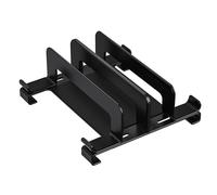 Soporte para portátil ajustable vertical de escritorio para portátil, ahorra espacio, 3 en 1, color negro