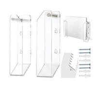 Soporte Para Portátil Bajo Mesa,Acrílico Universal Transparente Para El Hogar Con Adhesivo Y Tornillos | Soporte De Computadora De Escritorio,Para Teclados Consolas De Juegos Tabletas Trabajo Oficinas