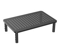 Soporte para portátil con cajón, altura ajustable para una posición de visualización ergonómica, elevador de ordenador para monitor, plataforma