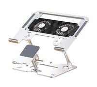 Soporte Para Portátil De Escritorio Elevador para Ordenador y Teléfono con | Base Refrigerante Para Tableta Para Oficina Dormitorio Hogar Estudio
