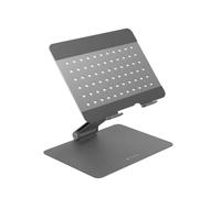 Soporte para portátil Hyper HS1150GYGL aluminio gris plegable 16"