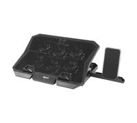 Soporte para portátil iggual RP6V17 6 ventiladores LED azul 17" 7 posiciones