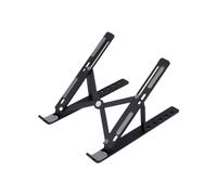 Soporte para portátil plegable y ajustable - Negro.