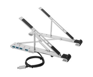 Soporte Para Portatil Targus Con Hub Integrado 4x Usb- A Plata