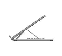 Soporte para portátil - UNITEK - Hub multipuerto - Aluminio plegable - USB 3.2 Gen 1 (A2,C3) - HDMI/SD/100W