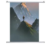 Soporte para Póster de 100 Cm, Elegante Riel para Póster, Riel para Póster para Decoración de Pared, Soporte para Colgador de Póster, Tiras de Sujeción de Aluminio, para Colgar Fotos, Exposiciones