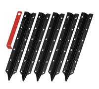 Soporte para postes de valla, estaca estable de reparación - 5 postes de madera inclinados - para jardín, patio trasero, entrada, pasarela, terraza, césped