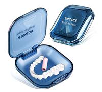 Soporte para prótesis dentales, Estuche para aparatos dentales, Caja para prótesis dentales, Soporte para mordidas dentales, Para limpiar y guardar prótesis dentales