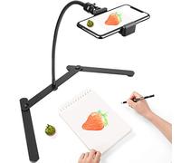 Soporte para Proyector De Fotocopia Pico, Chromlives Overhead Trípode De Vídeo para Teléfono, Soporte Ajustable De Sobremesa para Teléfono, Soporte De Trípode De Cuello De Cisne Mini