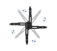 Soporte para proyector PJ2012T-B, diseñado para montaje en techo, color negro. Este modelo inclinable permite un ajuste óptimo de la imagen proyectada, adecuado para diferentes ángulos y alturas.