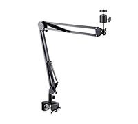 Soporte para proyector Proyección de Doble sección voladizo Plegable Universal Escritorio sofá Techo proyección General 6mm Soporte sin perforación Soporte para proyector para Pared(A)