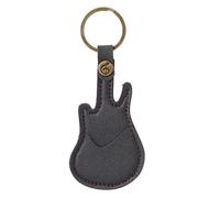 Soporte para púas de bajo, organizador de púas de guitarra con P, llavero de piel sintética, accesorio de instrumentos musicales para amantes de la música, adultos, novatos