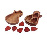 Soporte para púas de guitarra, caja de madera para púas de guitarra, organizador de púas de guitarra, estuche colectivo, caja para púas