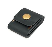 Soporte para púas de guitarra de piel sintética, organizador de púas de guitarra, bolsas de transporte para púas de guitarra, fundas de almacenamiento para púas de guitarra, Black