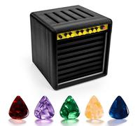 Soporte para Púas Guitarra con 7 Guitar Picks,Puas Guitarra Estuche,Supporto Per Plettri Portaplettri Per Chitarra In 3D,Accesorios Guitarra Electrica para Guitarristas y Amantes de la Música(Negro)