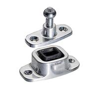 Soporte para puerta con cremallera | Tope de puerta de alto rendimiento Latch aluminio goma puerta de equipaje | Secure Mount RV Accesorio para remolques Cargo Shed Campers Trucks Trailer remolque