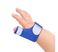 Soporte para Pulgar de Bebé, Protector de Dedo para Bebé, Soporte para Pulgar de Bebé con Muñequera Transpirable, Soporte para Pulgar de Dedo para Niños Pequeños para Fijación de Fractura de(S)
