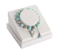 Soporte para Pulsera Estante for guardar joyas y pulseras de resina Organizador de Joyas(Blanco)