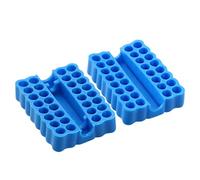 Soporte para puntas de destornillador, organizador de puntas de destornillador hexagonal profesional, estuche de almacenamiento, 2 uds., soporte para puntas hexagonales