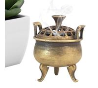 Soporte para Quemador De Incienso - Sahumador para Conos con Tapa - Metalico Recoge Cenizas Portatil Decoracion Aromaterapia para Yoga Hogar SPA Iglesia Exterior