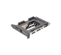 Soporte para Rack Móvil con Ranura PCI para Discos Duros de 2,5 Pulgadas y SSD para PC. Ranura de Expansión SATA3 de 6 Gbps. Conector Hotswap.