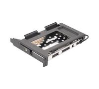 Soporte para rack móvil con ranura PCI para discos duros SATA HDD SSD de 2,5 pulgadas