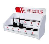 Soporte para radio Estuche de almacenamiento para walkie talkies, organizador de escritorio con soporte para walkie-talkie, organizador multidispositivo universal Soporte para soporte para radio