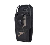Soporte para radio, funda para walkie talkie, funda para radio, funda para radio, funda para radio, bolsa para walkie-talkies de dos vías, camuflaje negro., ver descripción, Ver descripción