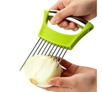 Soporte para rebanador de , de acero inoxidable antideslizante | Herramienta para cortar alimentos, para frutas y tomates verduras carne filete camping casa restaurante