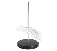 Soporte Para Recibos De Escritorio - Soporte Para Eje De Cheques Cromado, Apuñalador De Boletos Para Restaurantes | Soporte De Papel Multiusos Para Barra De Escritorio, Tenedor Para Billetes Con Pinch