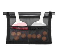Soporte para remo de tenis de mesa, accesorios deportivos de malla de gran capacidad y correas ajustables, almacenamiento de tenis de mesa para el hogar, club, escuela, entrenamiento, ocio, juegos