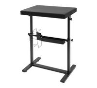 Soporte para reposabrazos, altura ajustable, soporte para reposabrazos de poliuretano, con estante para estudio de tatuaje, color negro, superficie de trabajo ajustable para brazo, mano, muñeca,