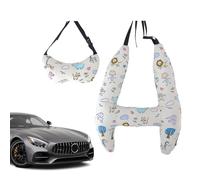 - Soporte para reposacabezas de coche para almohada de cerebro en forma de H - Almohada suave para reposacabezas de coche, almohadas cervicales transpirables para dormir, viajes, aviones,