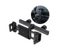 Soporte para reposacabezas de coche para teléfono y tableta de 135-230 mm de ancho, negro.