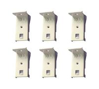 Soporte Para Riel De Cortinas De Techo - Juego De 6 Carriles Para Cortinas De Pared | Accesorios De Conexión Para Autocaravanas, Salón, Dormitorio, Hospital, Hotel