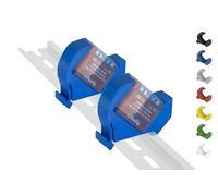 Soporte para riel de sombrero/adaptador "Mini" para Shelly-MINI DIN Rail Bracket (35 mm) (2 unidades, azul, Prime)