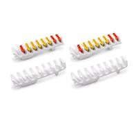 Soporte para riel para Wago 2273-202, 2273-203, 2273-204, 2273-205 - DIN 35 mm, soporte rígido de 9 posiciones, paquete de 4 unidades, PETG blanco, fabricado en Alemania