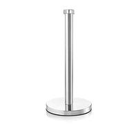 Soporte para rollo de cocina | Soporte para toallas de cocina resistente, soporte de papel de encimera de acero inoxidable cepillado | Soporte de papel de pie con base pesada