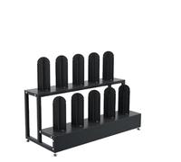 Soporte para rollo de vinilo móvil, 10 - 15 rollos, carrito de almacenamiento grande para papel pintado/tela/papel de carnicero, acero resistente comercial (parte inferior plana, 73 cm)