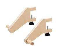 Soporte Para Rollos De Papel Artístico - Pareja De Caballetes De Madera Ahorradores De Espacio,Portarrollos Para Mesas De 2-5 cm De Grosor | Para En Escritorio Sala De Juegos Oficina En Casa