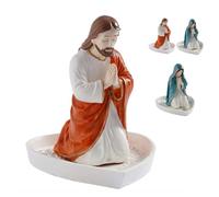 Soporte para rosario de la Virgen María, estatua de la Virgen María de Pascua, elegante soporte de rosario de oración de Nuestra Señora, figura de madre bendita, regalos católicos cristianos para