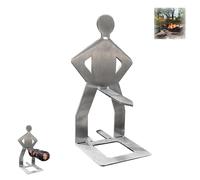 Soporte para salchichas de barbacoa de acero inoxidable, parrilla creativa de pie para salchichas, parrilla portátil para hot dogs, parrilla para salchichas de broma para accesorios de cocina al aire