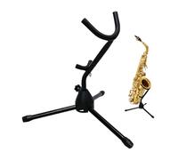 Soporte para saxofón alto - soporte portátil plegable, soporte de metal ajustable, compacto estable, soporte de exhibición de instrumento ligero | Para orquesta de jazz estudio en casa escuela ensayo