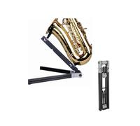 Soporte para saxofón tenor universal, soporte para saxofón ajustable con soporte alto plegable con base triangular portátil desig para pruebas musicales