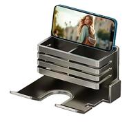 Soporte para secador de pelo de pared, versátil soporte de pared para baño, perchero para secador de pelo, organizador de pared para baño de metal, organizador de baño, secador de pelo, pechos