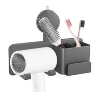 Soporte Para Secador De Pelo - Montaje En Pared Bastidor,Soporte Para Secador De Pelo Y Plancha | Adecuado Para Ducha Hogar Apartamento Perfume Peine Cepillo De Dientes Peine Pasta De Dientes Afei