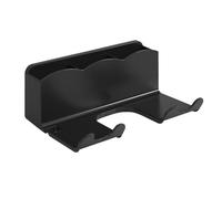 Soporte para secador de pelo - organizador de pared, gancho de soplado, soporte de almacenamiento | material duradero resistente al calor, uso ideal para encimeras de baño, poco espacio