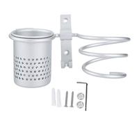 Soporte para secador de Pelo, Organizador de Rejilla de Almacenamiento para secador de Pelo con Taza, secador de baño, Rejilla Colgante, Soporte en Espiral